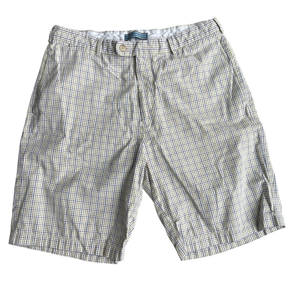 Peter Millar Men’s Plaid Golf Shorts